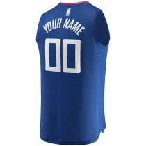 Men's LA Clippers Fanatics Royal Fast Break Custom Replica Jersey