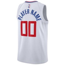 Men's LA Clippers Nike White Swingman Custom Jersey