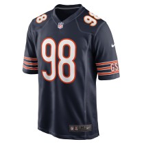 Men's Chicago Bears Montez Sweat Number 98 Nike Navy Game Jersey