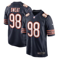 Men's Chicago Bears Montez Sweat Number 98 Nike Navy Game Jersey