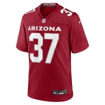 Men's Arizona Cardinals Marlon Mack Number 37 Nike Cardinal Team Game Jersey