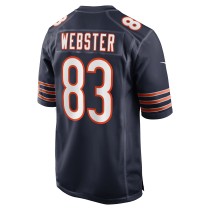 Men's Chicago Bears Nsimba Webster Number 83 Nike Navy Team Game Jersey