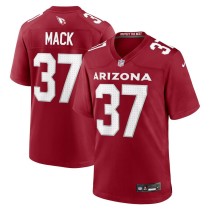 Men's Arizona Cardinals Marlon Mack Number 37 Nike Cardinal Team Game Jersey