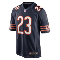 Men's Chicago Bears Roschon Johnson Number 23 Nike Navy Team Game Jersey