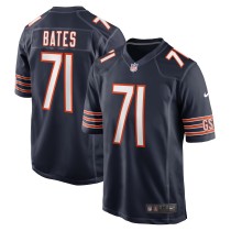 Men's Chicago Bears Ryan Bates Number 71 Nike Navy Game Jersey