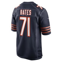 Men's Chicago Bears Ryan Bates Number 71 Nike Navy Game Jersey