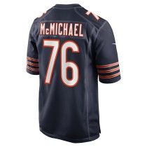 Men's Chicago Bears Steve McMichael Number 76 Nike Navy Retired Player Game Jersey