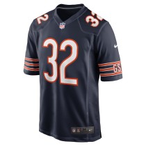 Men's Chicago Bears Terell Smith Number 32 Nike Navy Game Jersey