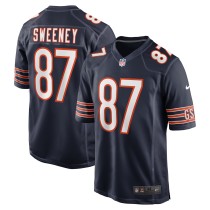 Men's Chicago Bears Tommy Sweeney Number 87 Nike Navy Game Jersey