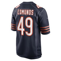 Men's Chicago Bears Tremaine Edmunds Number 49 Nike Navy Game Player Jersey