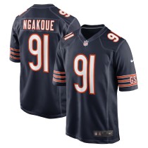 Men's Chicago Bears Yannick Ngakoue Number 91 Nike Navy Team Game Jersey