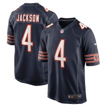 Men's Chicago Bears Eddie Jackson Number 4 Nike Navy Game Player Jersey