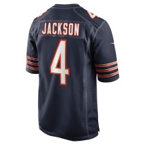 Men's Chicago Bears Eddie Jackson Number 4 Nike Navy Game Player Jersey