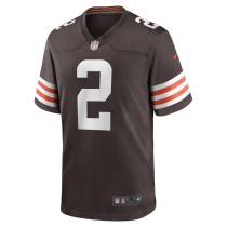 Men's Cleveland Browns Amari Cooper Number 2 Nike Brown Player Game Jersey