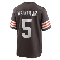 Men's Cleveland Browns Anthony Walker Jr. Number 5 Nike Brown Player Game Jersey