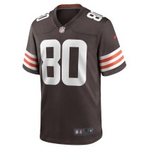 Men's Cleveland Browns Austin Watkins Jr. Number 80 Nike Brown Team Game Jersey