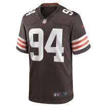 Men's Cleveland Browns Dalvin Tomlinson Number 94 Nike Brown Game Player Jersey