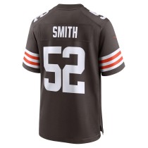 Men's Cleveland Browns Elerson Smith Number 52 Nike Brown Team Game Jersey