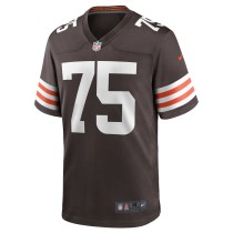 Men's Cleveland Browns Joel Bitonio Number 75 Nike Brown Game Jersey