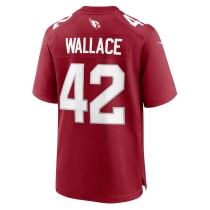 Men's Arizona Cardinals K'Von Wallace Number 42 Nike Cardinal Team Game Jersey