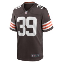 Men's Cleveland Browns Kenyan Drake Number 39 Nike Brown Game Jersey