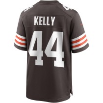 Men's Cleveland Browns Leroy Kelly Number 44 Nike Brown Game Retired Player Jersey