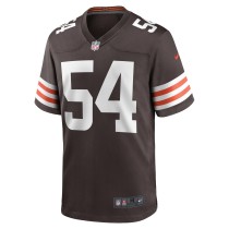 Men's Cleveland Browns Ogbonnia Okoronkwo Number 54 Nike Brown Game Player Jersey