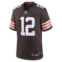 Men's Cleveland Browns Rodney McLeod Jr Number 12 Nike Brown Team Game Jersey