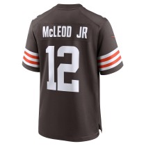 Men's Cleveland Browns Rodney McLeod Jr Number 12 Nike Brown Team Game Jersey