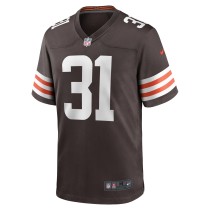 Men's Cleveland Browns Vincent Gray Number 31 Nike Brown Team Game Jersey