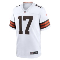 Men's Cleveland Browns Dorian Thompson-Robinson Number 17 Nike White Game Jersey