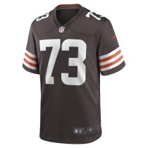 Men's Cleveland Browns Joe Thomas Number 73 Nike Brown Retired Game Player Jersey