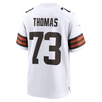 Men's Cleveland Browns Joe Thomas Number 73 Nike White Retired Game Player Jersey