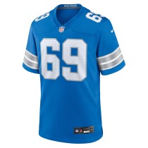 Men's Detroit Lions Al-Quadin Muhammad Number 69 Nike Blue Team Game Jersey