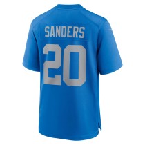 Men's Detroit Lions Barry Sanders Number 20 Nike Blue Alternate Game Jersey