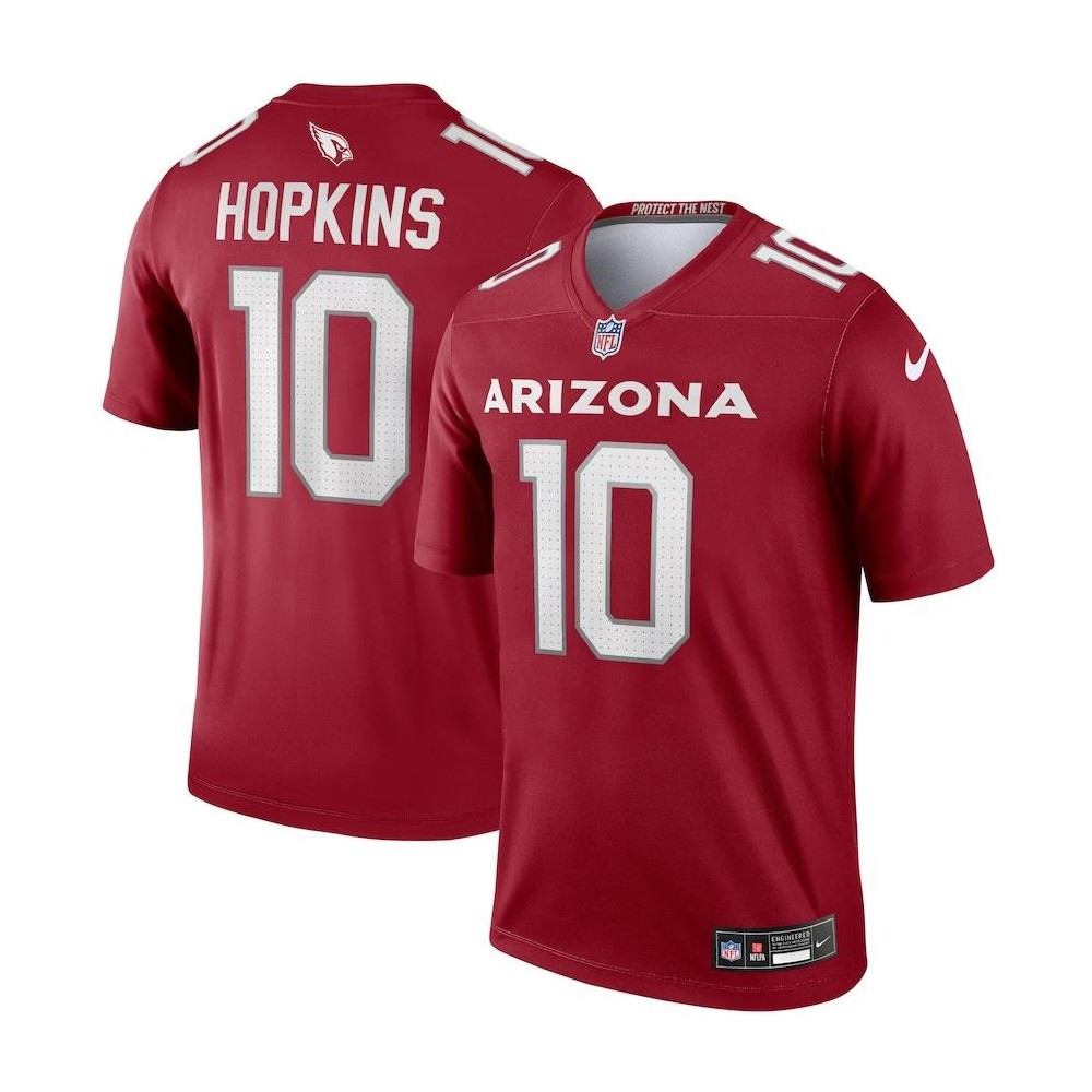 Men's Arizona Cardinals DeAndre Hopkins Number 10 Nike Cardinal Legend Jersey