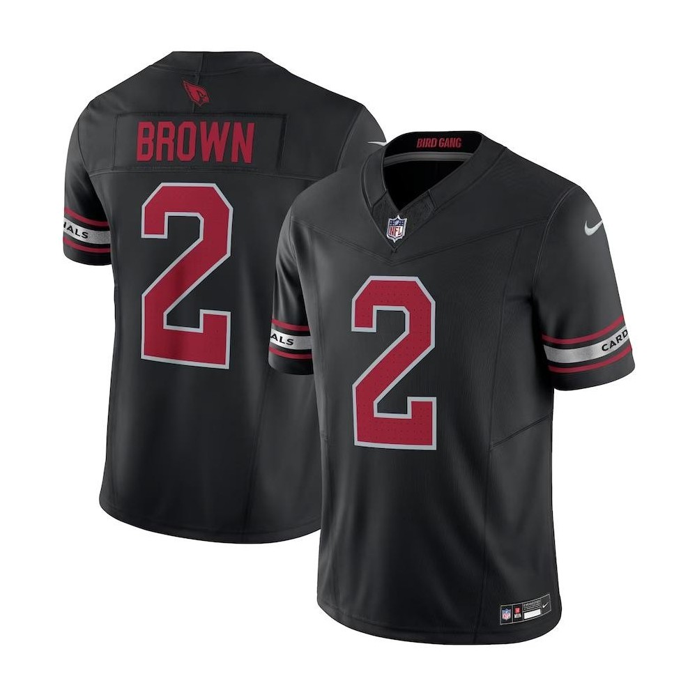 Men's Arizona Cardinals Marquise Brown Number 2 Nike Black Vapor F.U.S.E. Limited Jersey