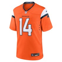 Men's Denver Broncos Courtland Sutton Number 14 Nike Orange Mile High Collection Game Jersey