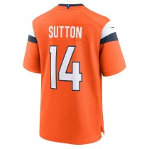 Men's Denver Broncos Courtland Sutton Number 14 Nike Orange Mile High Collection Game Jersey