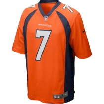 Men's Denver Broncos Craig Morton Number 7 Nike Orange Game Retired Player Jersey