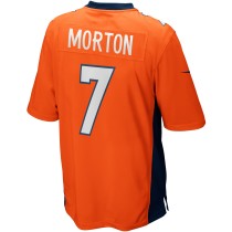 Men's Denver Broncos Craig Morton Number 7 Nike Orange Game Retired Player Jersey