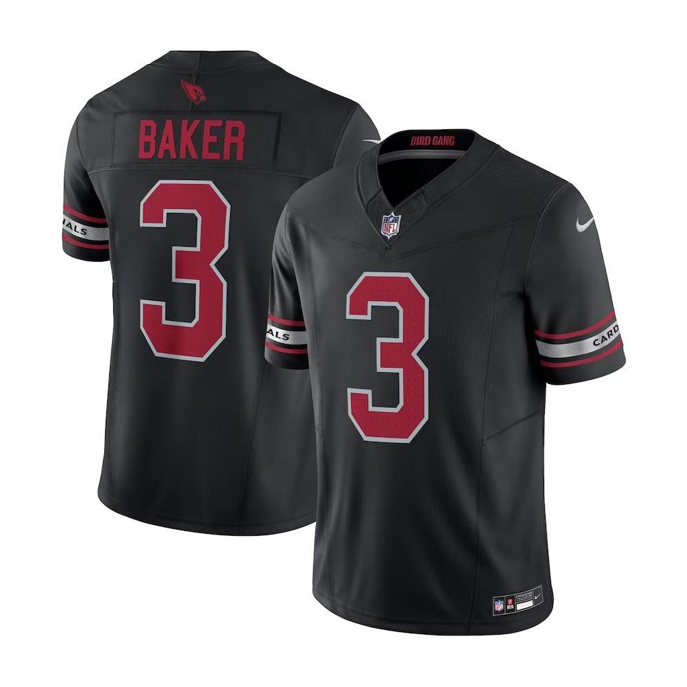 Men's Arizona Cardinals Budda Baker Number 3 Nike Black Vapor F.U.S.E. Limited Jersey