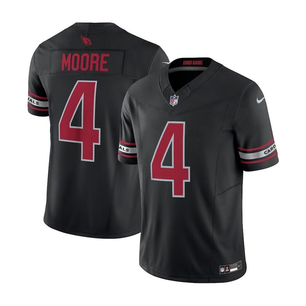 Men's Arizona Cardinals Rondale Moore Number 4 Nike Black Vapor F.U.S.E. Limited Jersey