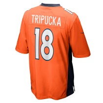 Men's Denver Broncos Frank Tripucka Number 18 Nike Orange Retired Player Jersey