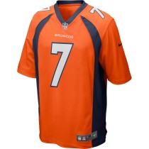 Men's Denver Broncos John Elway Number 7 Nike Orange Game Retired Player Jersey