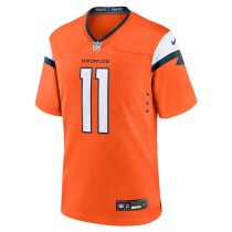 Men's Denver Broncos Josh Reynolds Number 11 Nike Orange Game Jersey