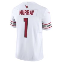 Men's Arizona Cardinals Kyler Murray Number 1 Nike White Vapor F.U.S.E. Limited Jersey