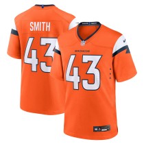 Men's Denver Broncos Keidron Smith Number 43 Nike Orange Team Game Jersey