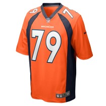 Men's Denver Broncos Lloyd Cushenberry III Number 79 Nike Orange Game Player Jersey