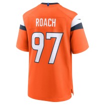 Men's Denver Broncos Malcolm Roach Number 97 Nike Orange Team Game Jersey